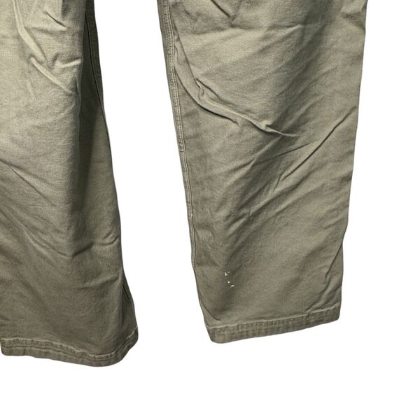 Duluth Trading Co Flex Fire Hose Cargo Pants Men 37x30 Khaki Distressed Workwear - Picture 6 of 11